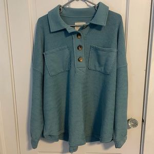 Aerie Oversized Collard Sweater